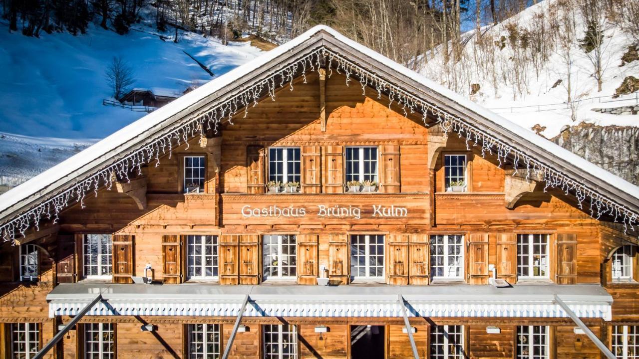 Gasthaus Brunig Kulm Hotell Brunig Pass Exteriör bild